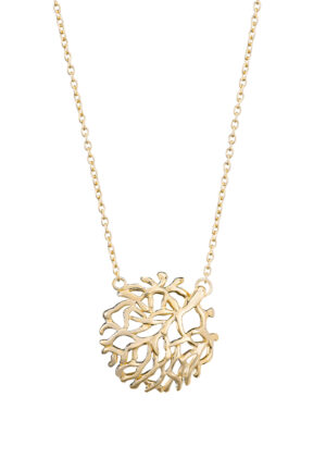 Orphelia 'Flavie' Dames 925 Sterling Zilveren Ketting met Hanger - Goud ZH-7502/G