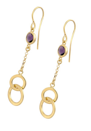 Orphelia 'Eloise' Dames 925 Sterling Zilveren Oorbellen - Goud ZO-7409/G