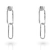 Orphelia 'Rose' Dames 925 Sterling Zilveren Dangle Oorbellen - Zilver ZO-7561