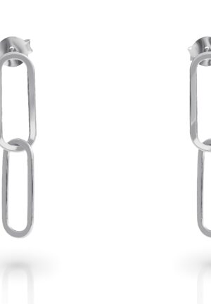 Orphelia 'Rose' Dames 925 Sterling Zilveren Dangle Oorbellen - Zilver ZO-7561