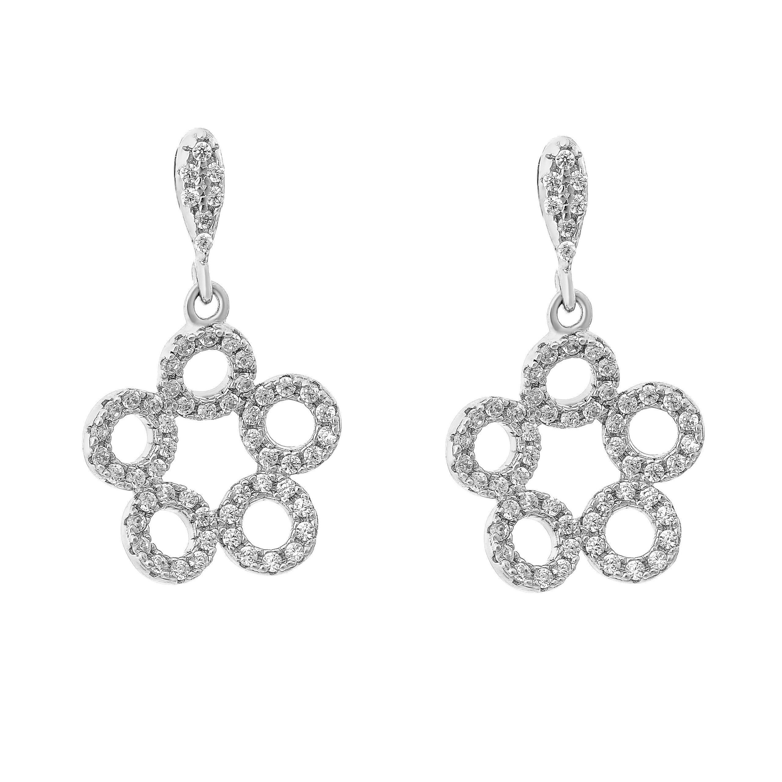 Orphelia 'Gabriella' Dames 925 Sterling Zilveren Oorbellen - Zilver ZO-7314