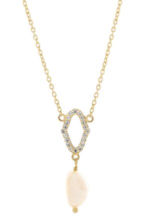 Orphelia 'Normandië' Dames 925 Sterling Zilveren Hangertje met Ketting - Goud ZK-7574/G
