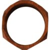 Costume National Vrouwen Bruin Houten Gemerkte Armband
