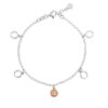 Orphelia 'Maite' Dames Armband van 925 Sterling Zilver - Zilver/Roze ZA-7376