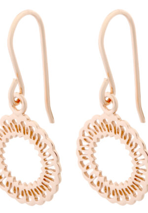Orphelia 'Amada' Dames 925 Sterling Zilveren Dangle Oorbellen - Roze ZO-7075/1