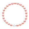 Kralen armband Zoetwater 4-5mm Rijstkorrels Roses Wit Goud 18 Karaat