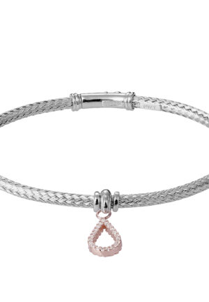 Orphelia Dames 925 Sterling Zilver Armband - Zilver/Roos ZA-7398