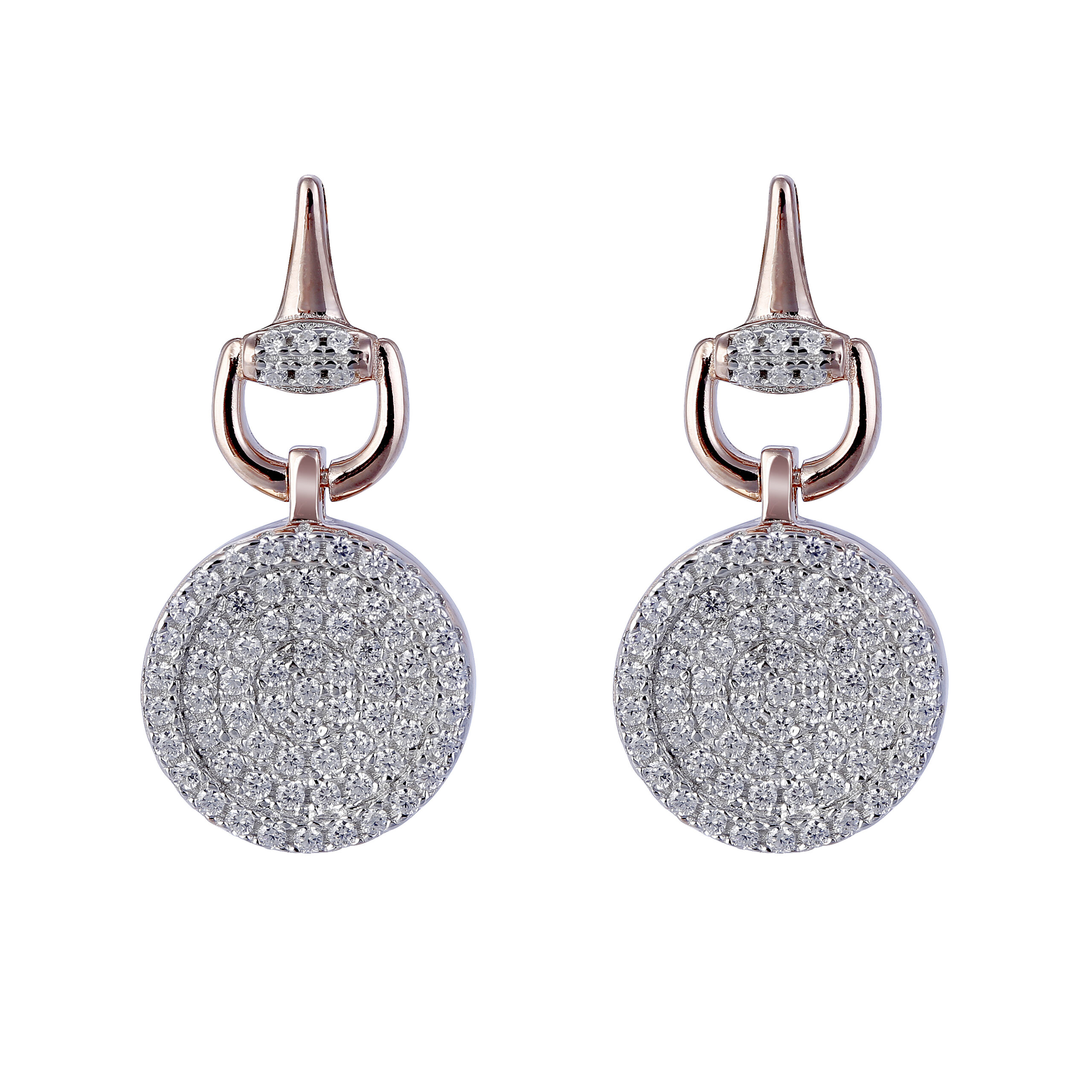 Orphelia 'Alisia' Dames 925 Sterling Zilveren Oorbellen - Roze ZO-7420
