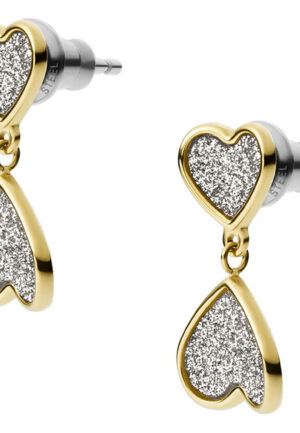 Alternative view of Fossil Sieraden 'Sutton' Dames RVS Oorbellen - Goud JF03939710