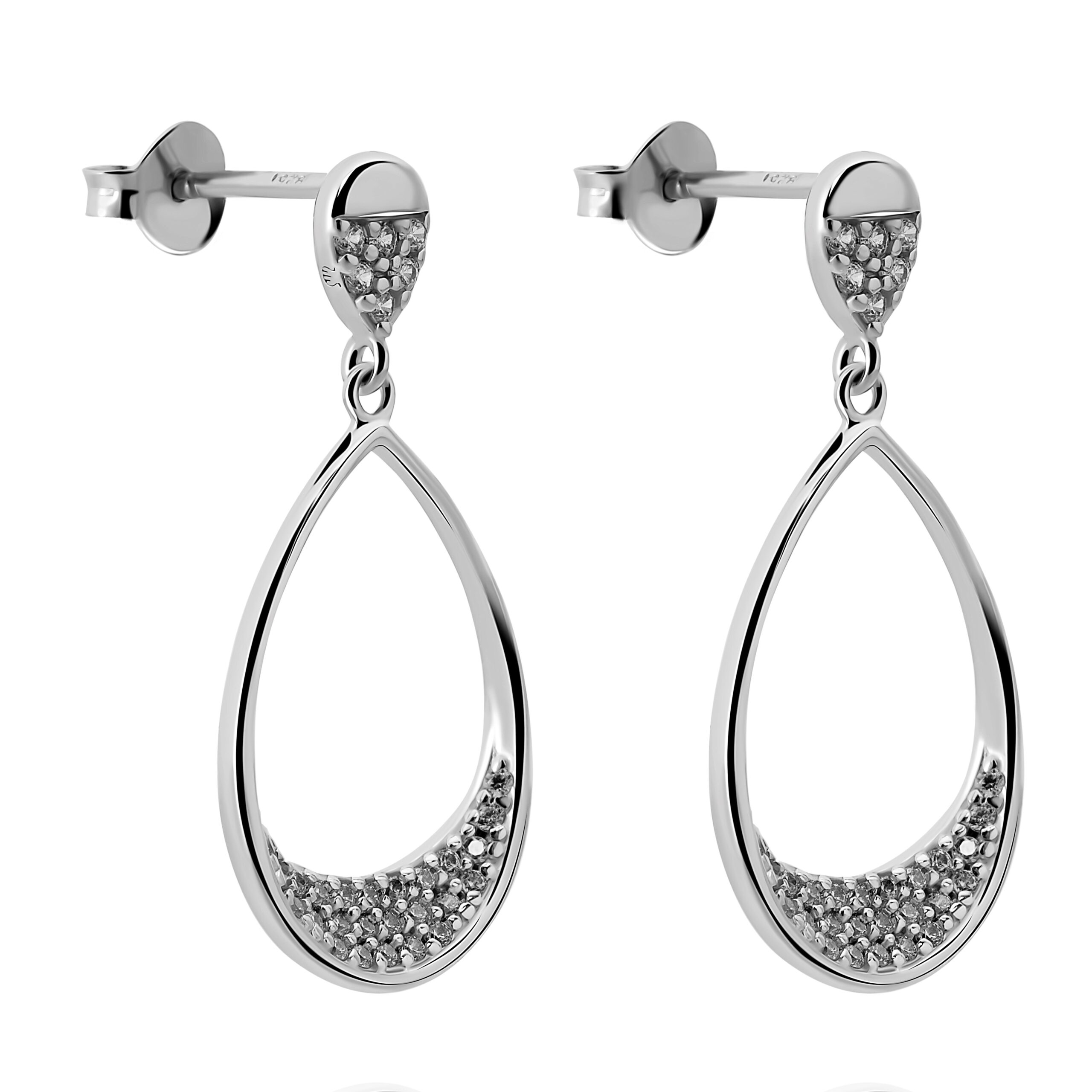 Orphelia 'Jolina' Dames 925 Sterlingsilveren Hangoorbellen - Zilver ZO-7490