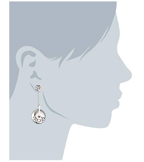 Orphelia Dames 925 Sterling Zilveren Dangle Oorbellen - Zilver ZO-5851 - Afbeelding 2