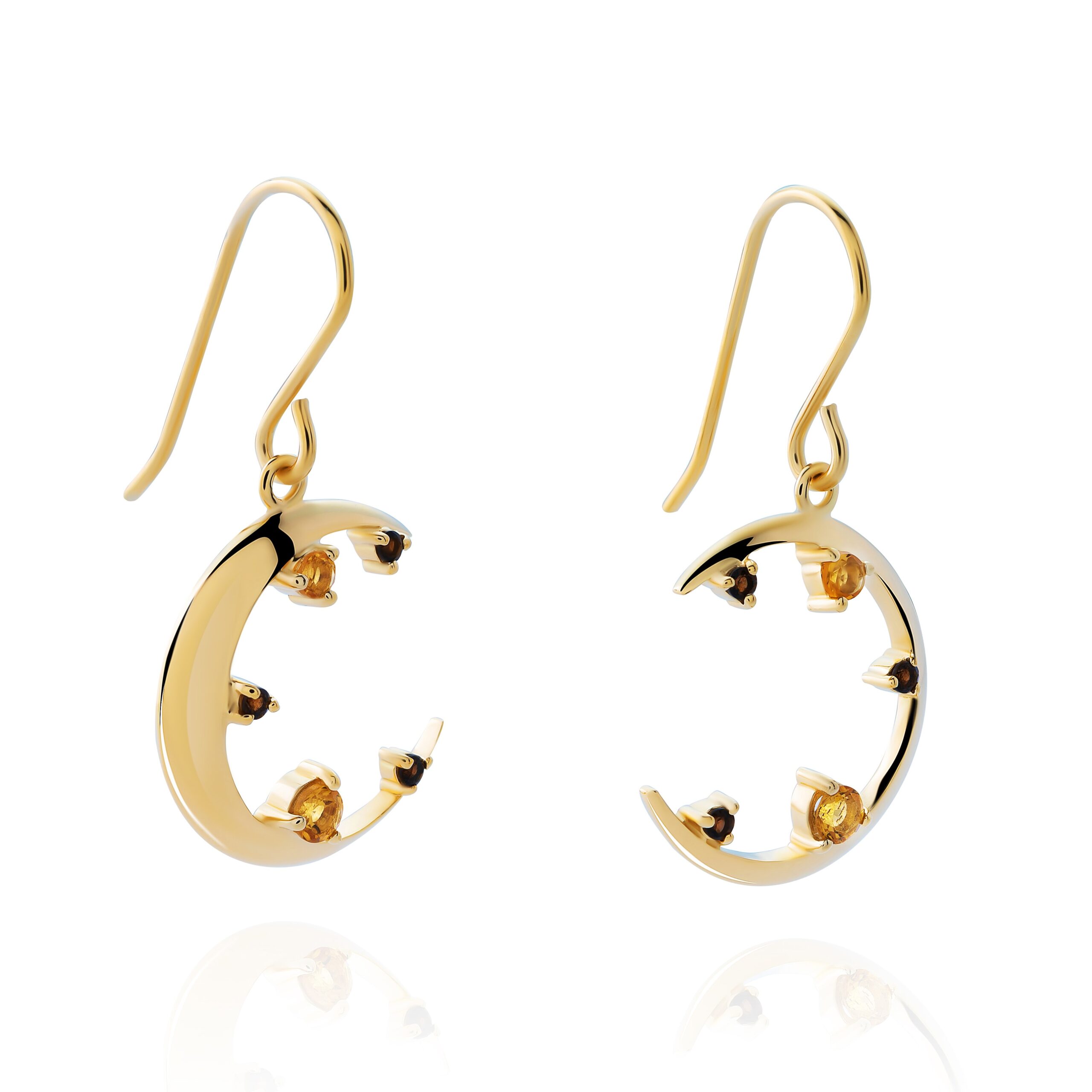 Orphelia 'Eline' Dames 925 Sterling Zilveren Oorbellen - Goud ZO-7497/G