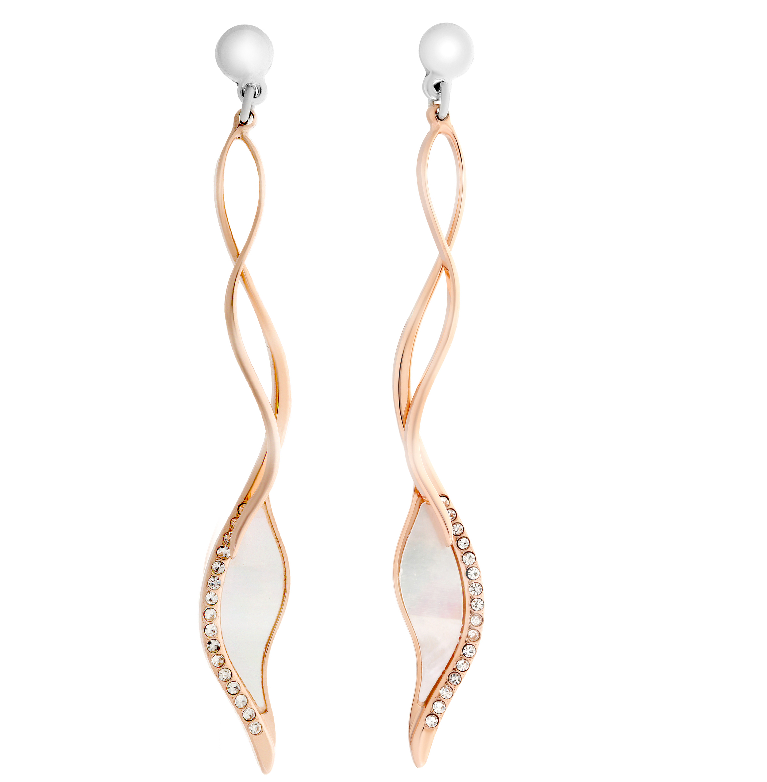 Orphelia 'Mariza' Dames 925 Sterling Zilveren Oorbellen - Roze ZO-7171/RG