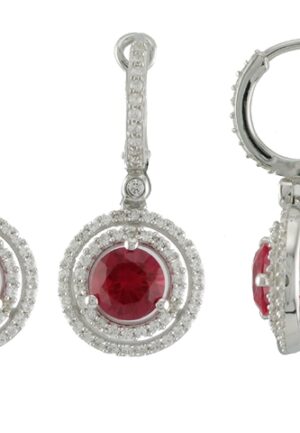 Orphelia 'Belina' Dames 925 Sterling Zilveren Dangle Oorbellen - Zilver ZO-7049