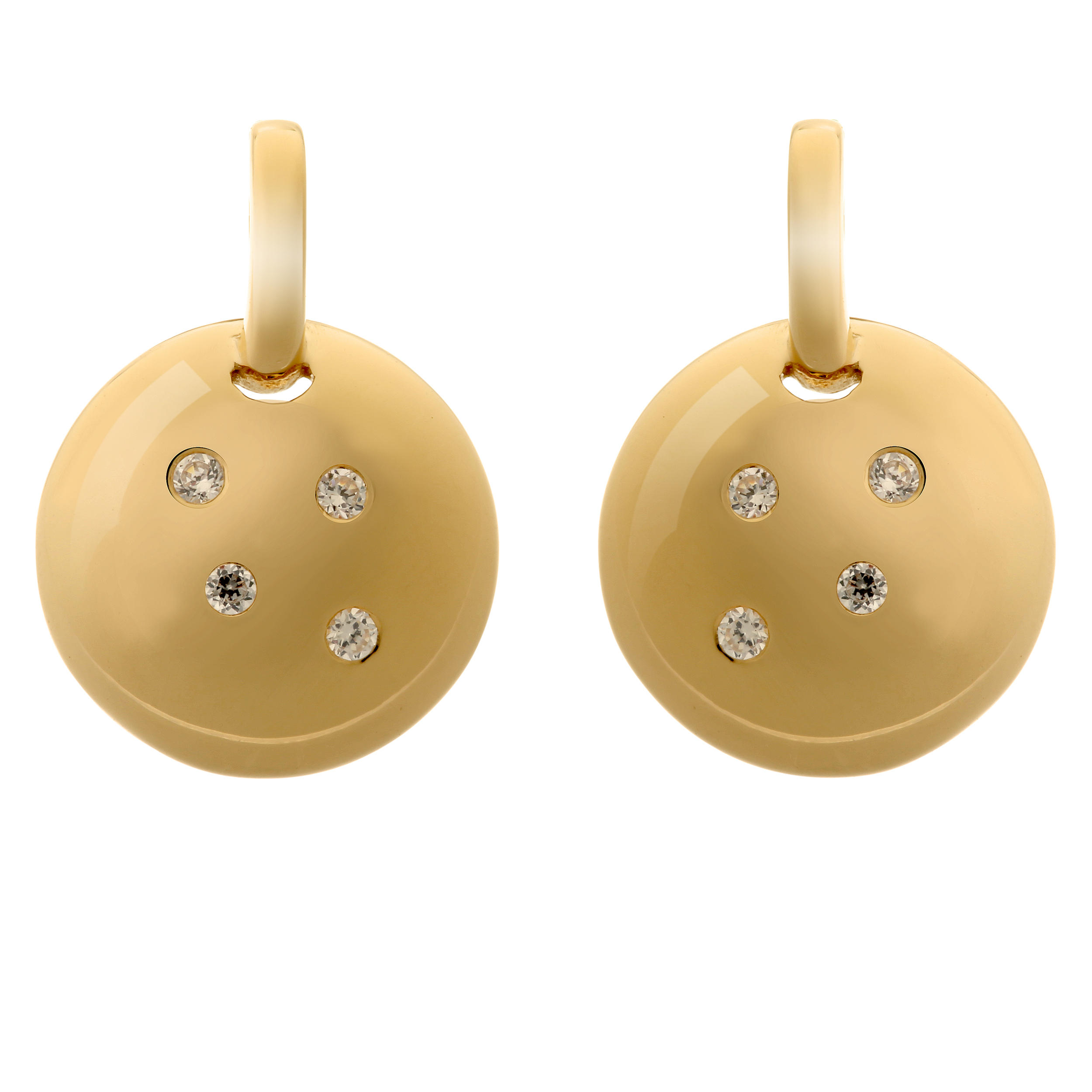 Orphelia 'Linn' Dames 925 Sterling Zilver Oorbellen - Goud ZO-7130/G