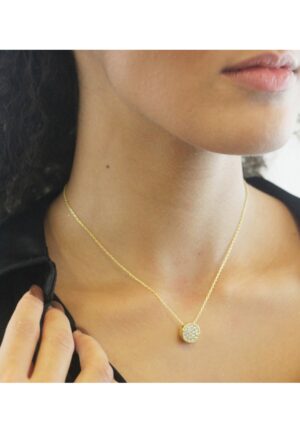 Alternative view of Ronde hangers - Oostenrijks kristal