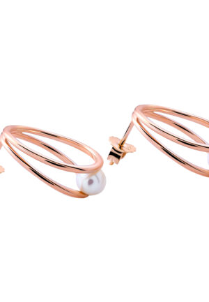 Alternative view of Orphelia 'Heloise' Dames 925 Sterling Zilveren Stud Oorbellen - Roze ZO-7509