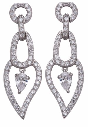 Orphelia Dames 925 Sterling Zilveren Oorbellen - Zilver ZO-5882