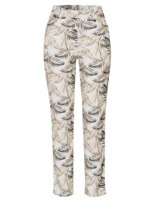 Toni | Relaxed - Beige | Dames | Broek | Beige | 48 | regular | Kamst mode