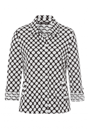 Frank Walder - Black Print | Dames | Blazer | Black Print | 48 | regular | Kamst mode
