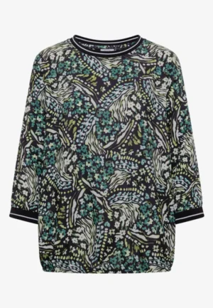 Alternative view of Blouse met 3/4-mouwen en print