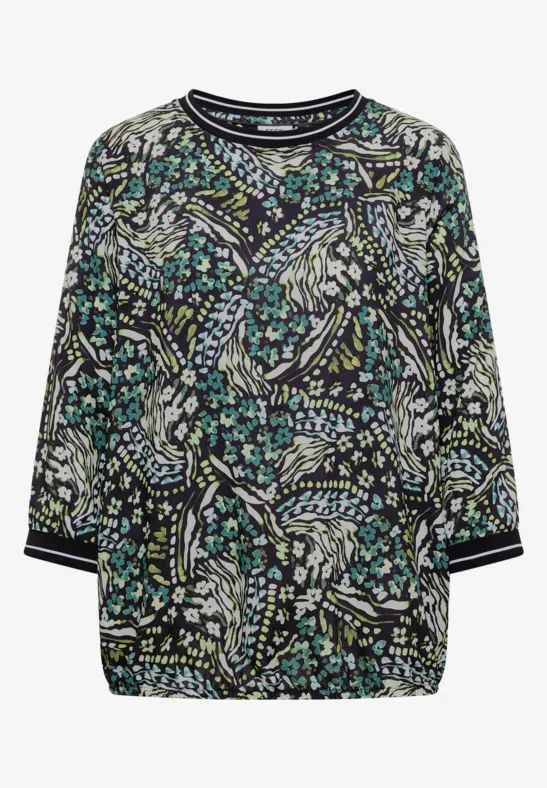 Blouse met 3/4-mouwen en print - Afbeelding 2