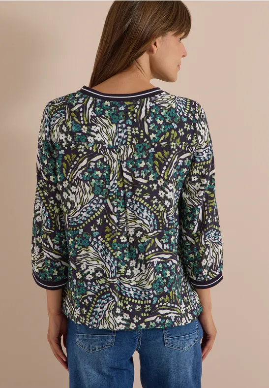 Blouse met 3/4-mouwen en print - Afbeelding 3