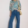 Blouse met 3/4-mouwen