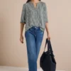 Blouse met 3/4-mouwen