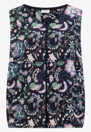 Alternative view of Blouse met V-hals en print