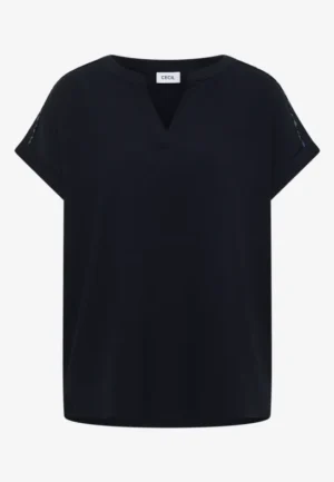 Alternative view of Blouse met afhangende schouders en structuur