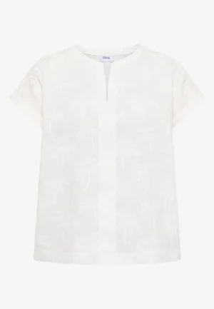 Alternative view of Blouse met hangende schouder en borduursel