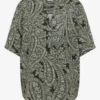 Blouse met korte mouwen en paisleyprint - Afbeelding 2