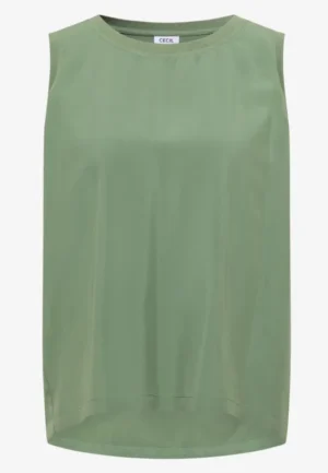 Alternative view of Blouse met ronde hals en geribbelde details