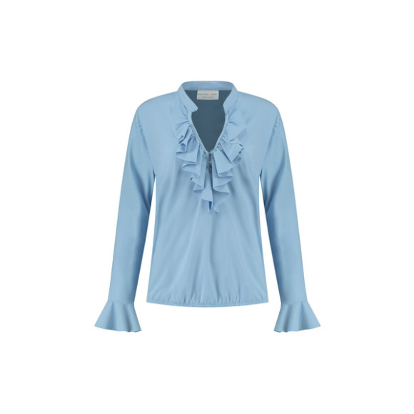 Helena Hart - Blauw | Dames | Blouse | Blauw | XS | regular | Kamst mode