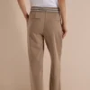 Broek met High Waist en Straight Leg pijpen, met patroon - Afbeelding 3