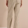 Broek met Wide Leg pijpen in gebreide look - Afbeelding 3