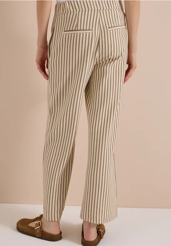 Broek met Wide Leg pijpen in gebreide look - Afbeelding 3