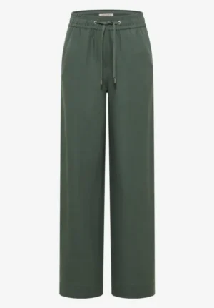 Alternative view of Broek met wijde pijpen in Loose Fit van linnenmix