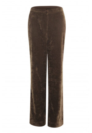 Poools - Bruin | Dames | Broek | Bruin | 46 | regular | Kamst mode