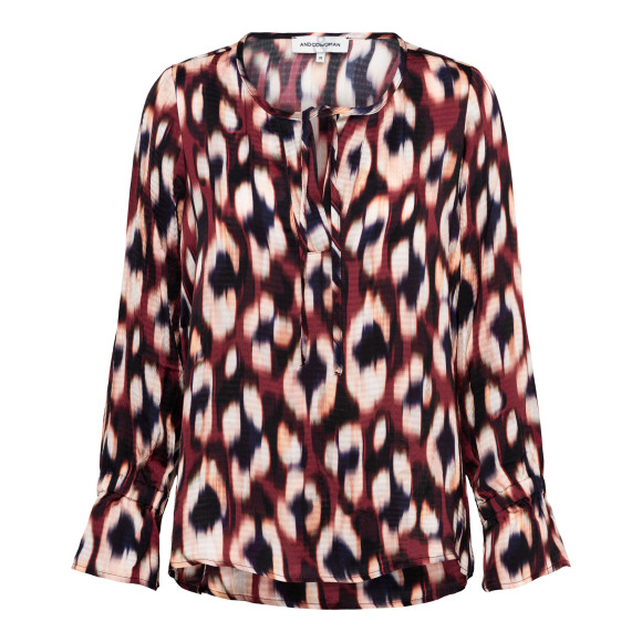 &Co - Rood | Dames | Blouse | Rood | 3XL | regular | Kamst mode