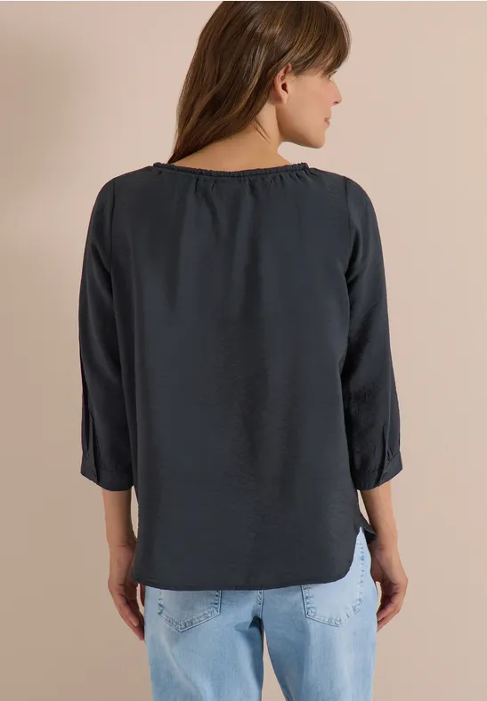 Carmen-blouse met halflange mouwen en bandjes - Afbeelding 3