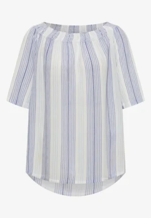 Alternative view of Carmen-blouse met streepjespatroon
