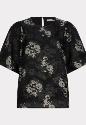 Esqualo - Zwart | Dames | Blouse | Zwart | 44 | regular | Kamst mode