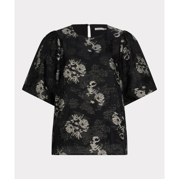 Esqualo - Zwart | Dames | Blouse | Zwart | 44 | regular | Kamst mode