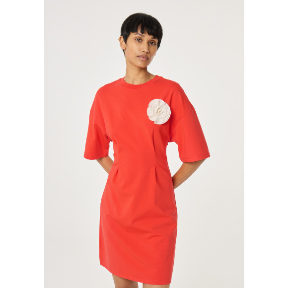 Fabienne Chapot - Tangerine red | Dames | Jurk | tangerine red | XL | regular | Kamst mode