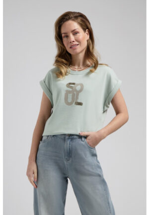 Florez - Olijf | Dames | Top | Olijf | XXL | regular | Kamst mode