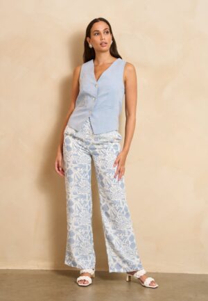 Broek Elune | Blue Off White