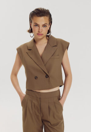 Harper & Yve - Mosgroen | Dames | Gilet | Mosgroen | XXL | regular | Kamst mode