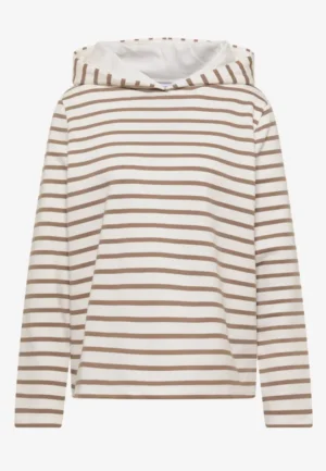 Alternative view of Hoodie met strepen